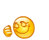 Smiley steekt duim op