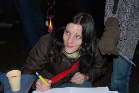 Lichtjestocht voor Lucia de B.